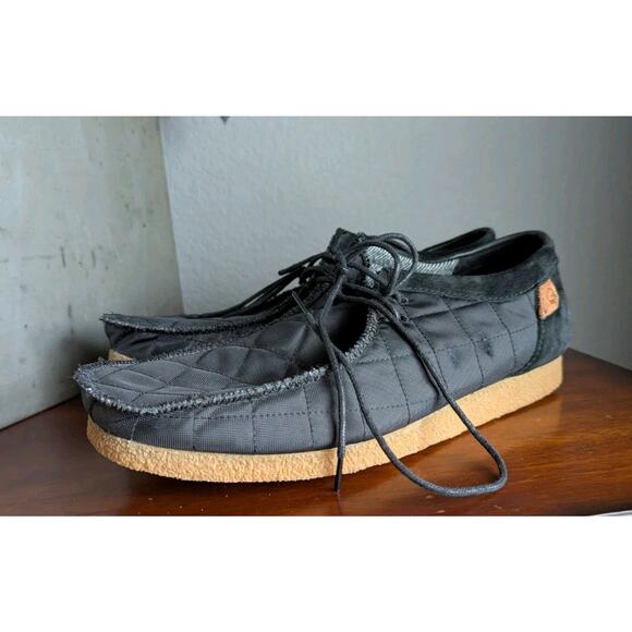 Clarks Shacre II Step Moccasin Boots Men 12 Black Textile 26162714 Shoes Lace Up main image 10